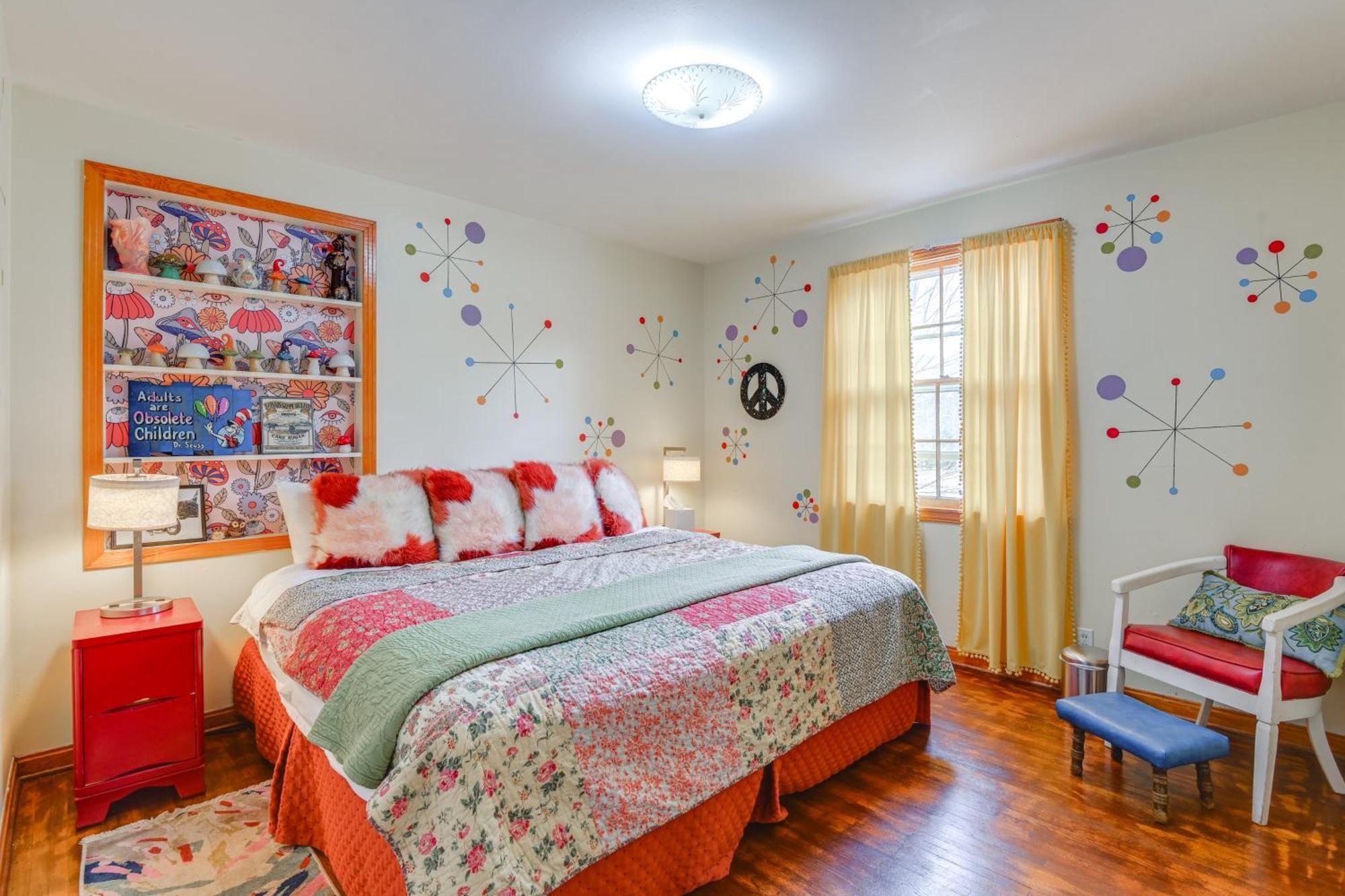 6 Mi To Downtown 70S-Themed Home In Nashville! Екстериор снимка