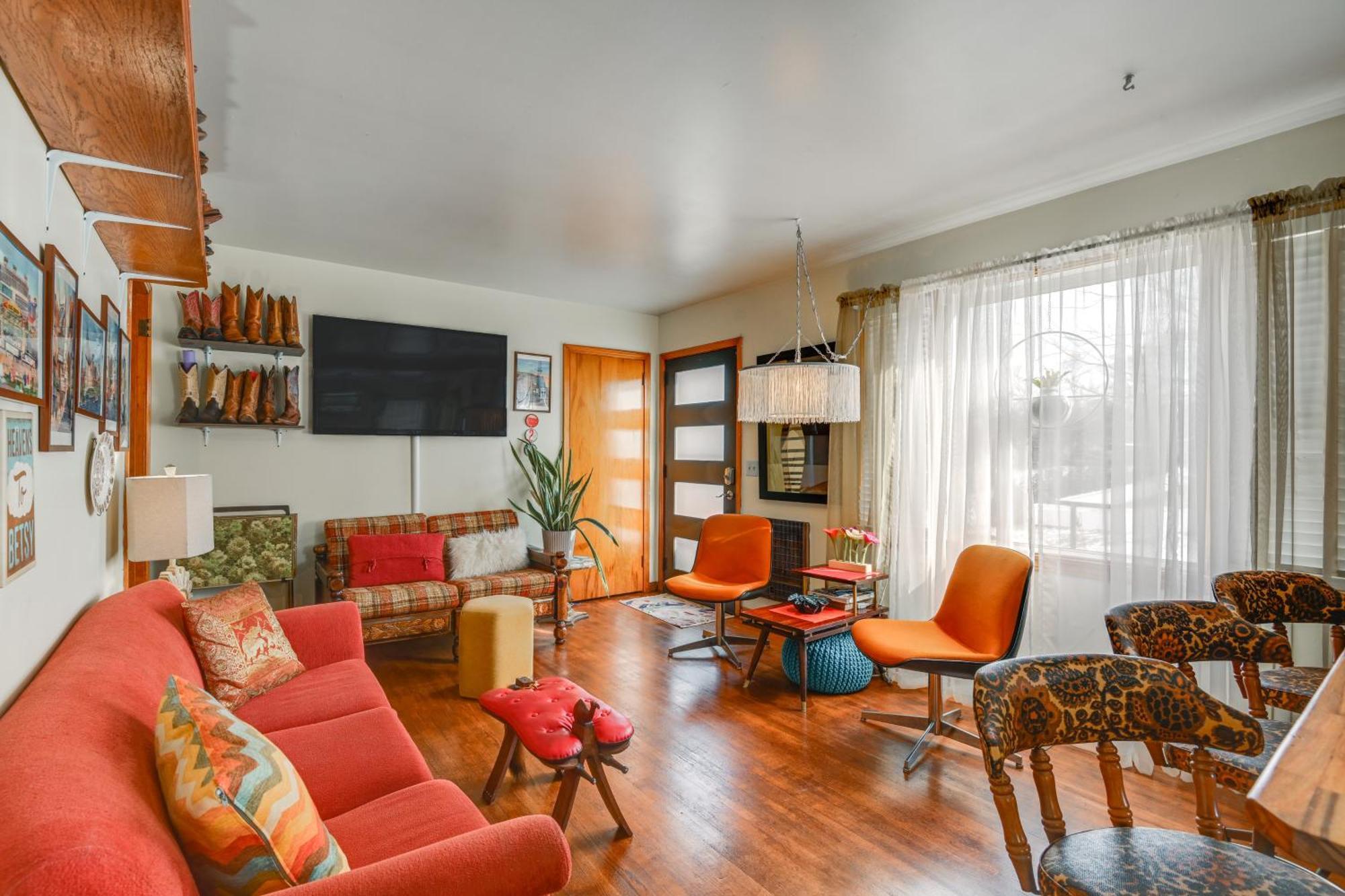 6 Mi To Downtown 70S-Themed Home In Nashville! Екстериор снимка